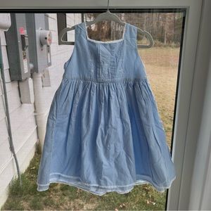 Strasburg blue linen material dress